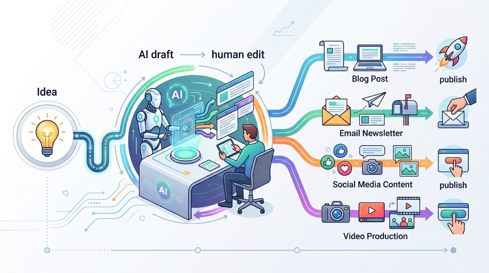 Hero: Copy.ai dashboard with sales sequence templates and outputs